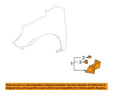 Chevrolet GM OEM Equinox Front Fender-Lower Molding Trim Panel Right 22945686