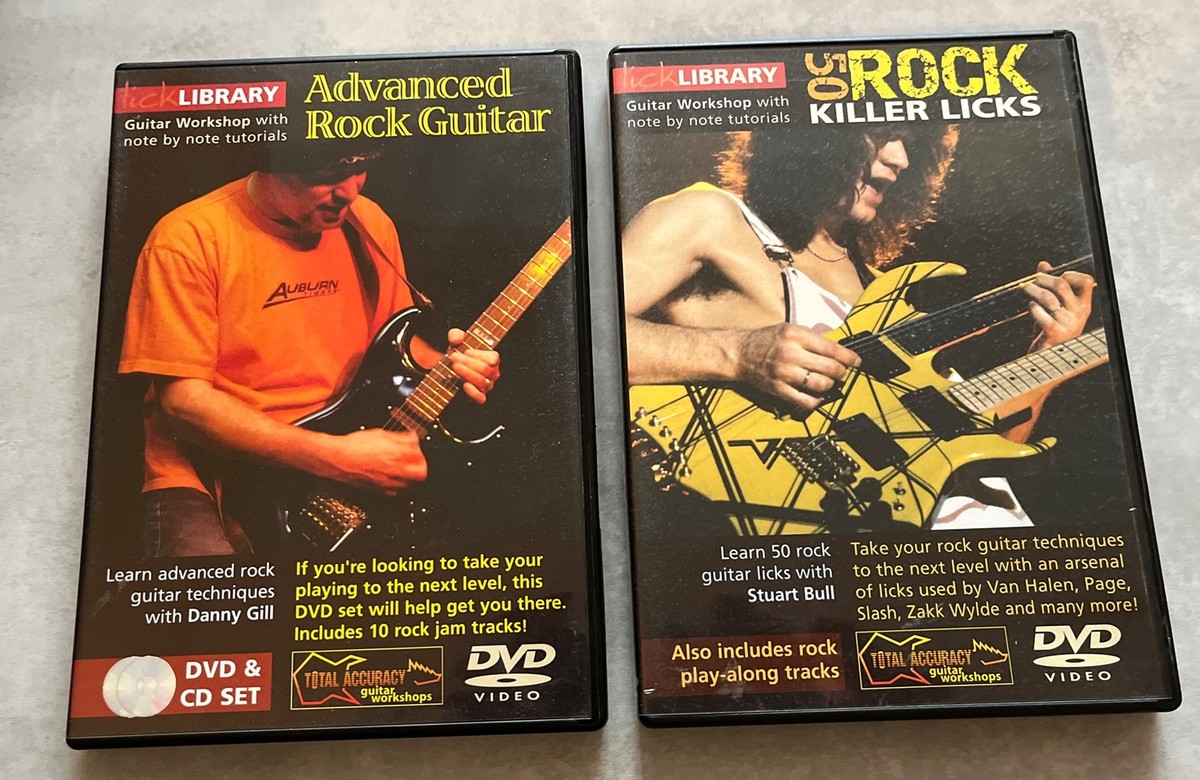 (未使用･未開封品)Intermediate Rock Rhythm Guitar [DVD] Lick Library - Advanced Rock Guitar & 50 Rock Killer Licks - DVD