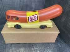 Vintage Oscar Meyer Weiner Mobile Advertising Coin Piggy Bank 10" W/mailer USA