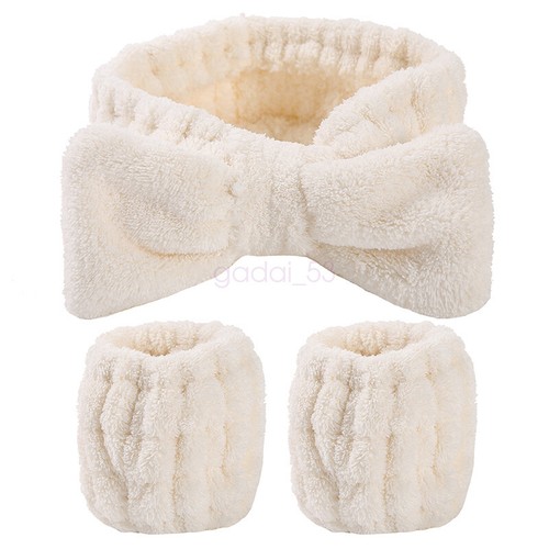 HOT AU Headband Washband Coral Fleece Wrist Wash Towel Band Wristbands For Face - Picture 11 of 21