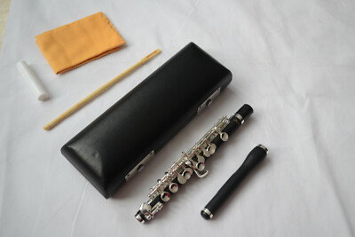 Funion Piccolo Kit Compound Ebony/Ebonite Powder Cupronickel Part Silver Plated 