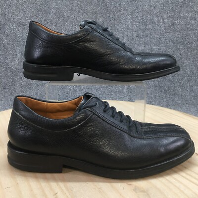 Men\'s Sandro Black Leather 10.5 D Dress Shoes Derby Oxford Preppy Softest Shoe Glazed leather dress shoes in Black for Men | Sandro Paris main image 4