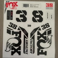 Fork Sticker for 2021 FOX 38 ENDURO MTB Bike Decals black on clear bottom