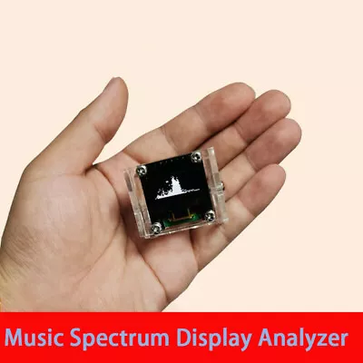 0.96 Inch OLED Music Spectrum Display Analyzer Audio Level Indicator with Case