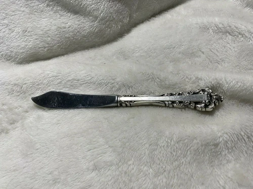 Vintage King Edward Gotham Flat Butter Knife Sterling Silver.