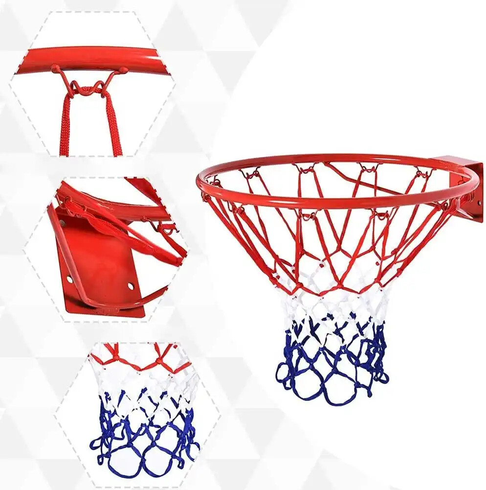 Rete Basket 12 Anelli GTIWUNG - Rete Professionale Colorata Per Canestro Standard - Foto 8