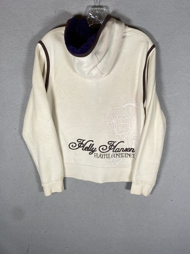 Sweatshirts Women Helly Hansen HH Logo Full Zip Hoodie White 100% cotton Size M - Picture 11 of 14
