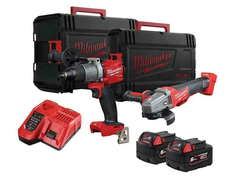 Milwaukee Brushless M18 18V Fuel Powerpack Twin Pack 2 x 6.0Ah Li