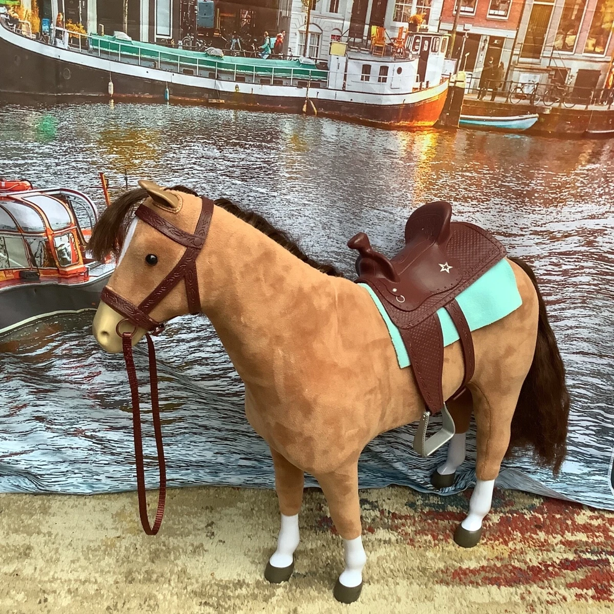 American girl doll horse and store saddle set