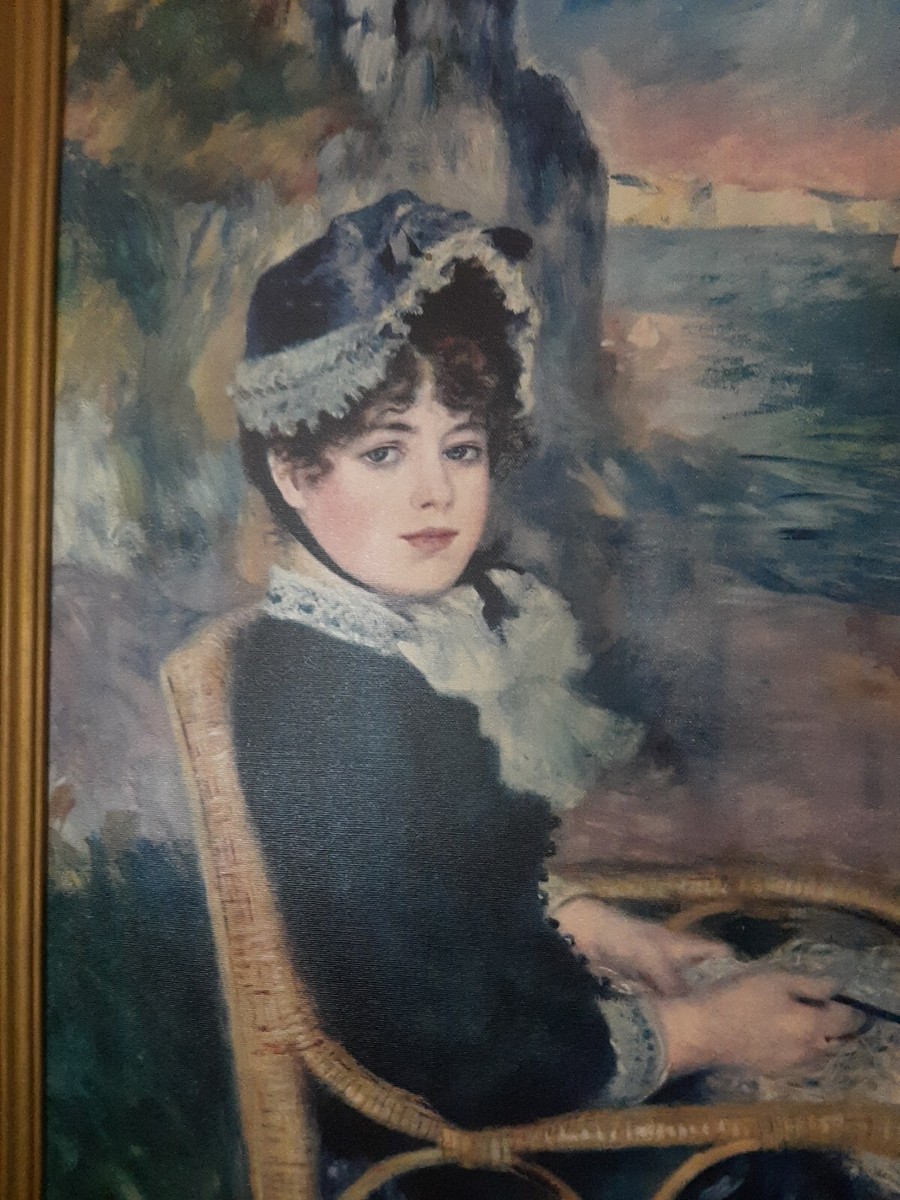 By the Seashore Oil Painting Pierre-Auguste Renoir Canvas