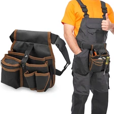Electrician Pouch Tool, Oxford Waist Tool Bag Belt Pouch Hardware Organizer