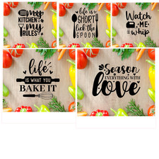 KITCHEN WALL STICKERS, Vinyl Wall Art Decal Quotes, Decoration COOK Restaurant