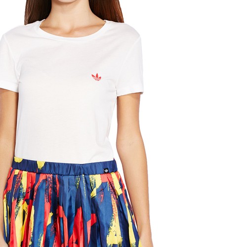adidas Originals Paris Print Dress vestido de verano blanco multicolor AB2643 - Imagen 4 de 5