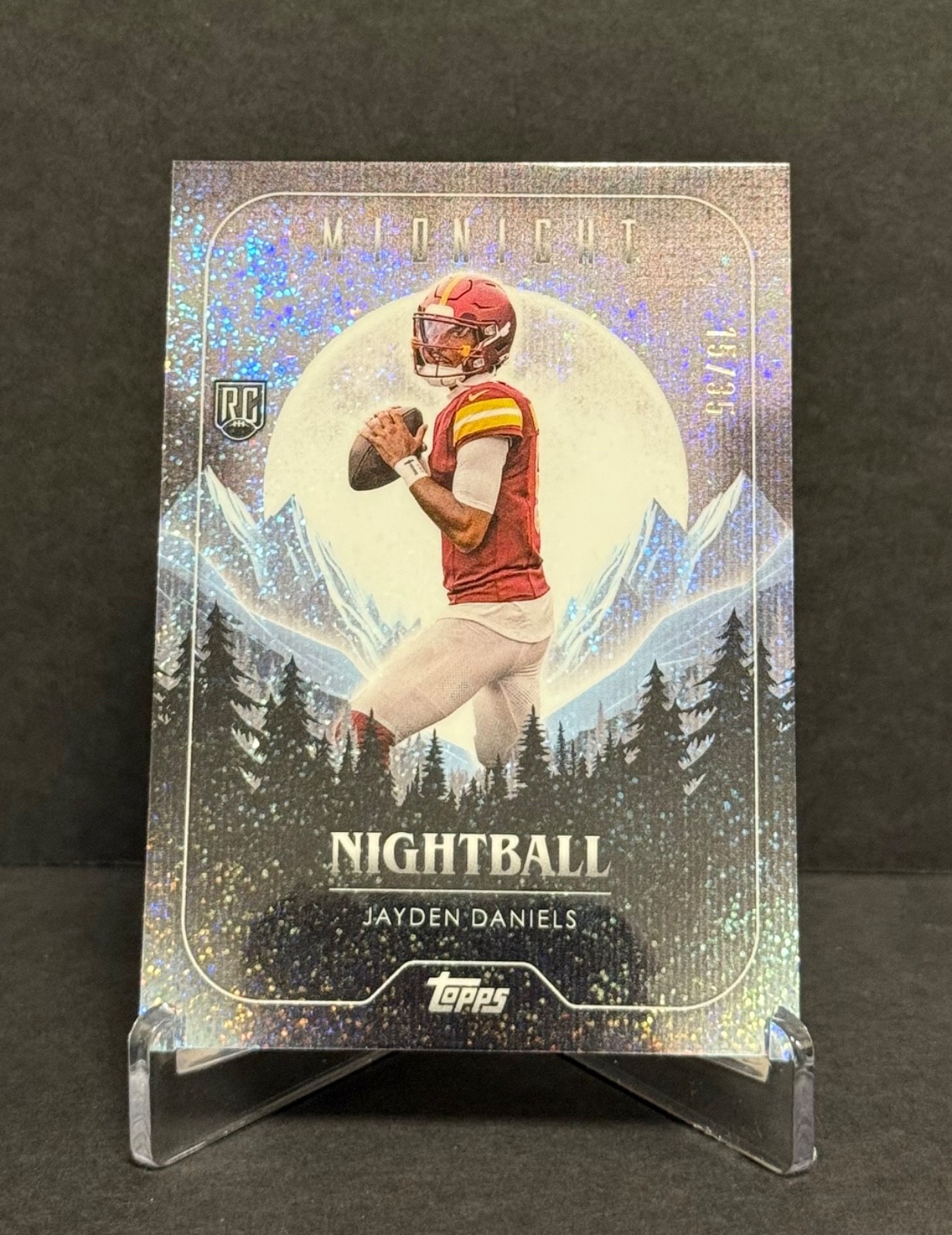 2024 Topps Midnight - Nightball Winter Solstice /35 - Jayden Daniels (RC) 🌎🌕🔥