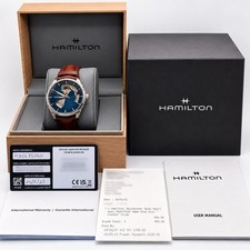 Hamilton Jazzmaster Open Heart Automatic H32675540 Blue Dial 40mm Full Set