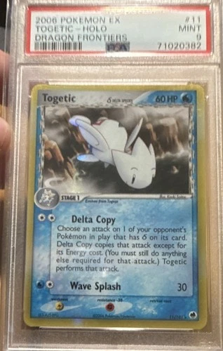 The Pokémon Company EX Dragon Frontiers Togetic Delta 11/101 Holo PSA 9 EN