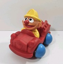 Sesame Street ERNIE In Soft Firetruck Tyco Baby Preschool Vintage 1994