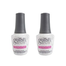 Gelish Harmony 0.5 Fl oz Soak-Off Foundation Gel Nail Polish Base 2 Pack