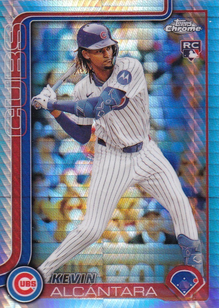 KEVIN ALCANTARA TOPPS CHROME ROOKIE PRISM REFRACTOR RC CUBS #173 2025 25