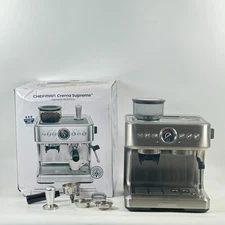 Chefman Crema Supreme 15 Bar Espresso Machine, Milk Frother (Stainless Steel)