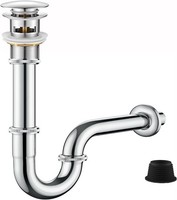 Waschbecken Sifon Siphon Ablaufgarnitur Pop Up Ablaufventil Abfluss ÜBerlauf