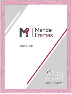 MendeFrames Holzrahmen H300 Klassisch rosa 50x70 cm Antireflexglas
