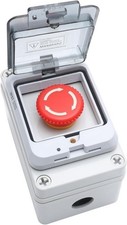 IP67 Waterproof Outdoor Emergency Stop Button Switch Box Protective Cover Anti