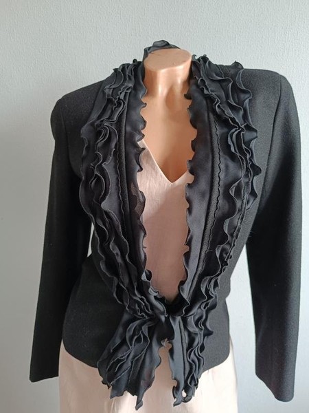 Women Nina Ricci Blazer Black Wool 36 / S / 44