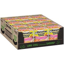 Maruchan Instant Lunch Lime Chili Flavor with Shrimp, 2.25 Oz, Pack of 12