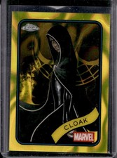 2025 Topps Chrome Marvel Cloak Yellow Lava Refractor #62