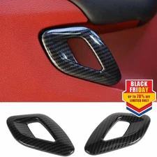 🥇Carbon Fiber Interior Door Handle Accessories Cover Trim for Dodge Challenger