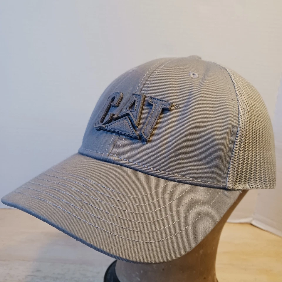 Gorra de trabajo CAT Caterpillar para maquinaria pesada malla bordada gorra snapback Foto 3 de 4