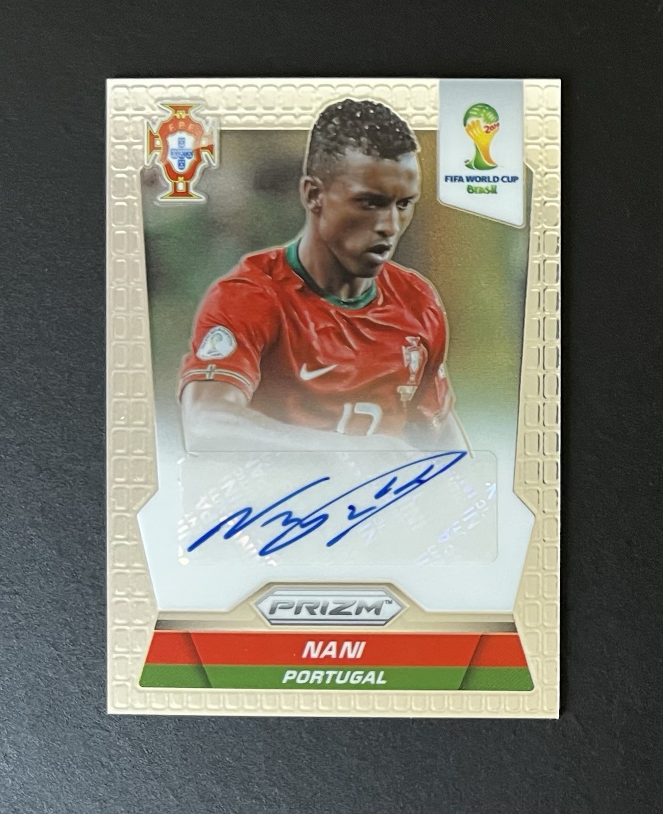2014 Panini Prizm World Cup Signatures Nani #S-NA Auto Portugal Ronaldo
