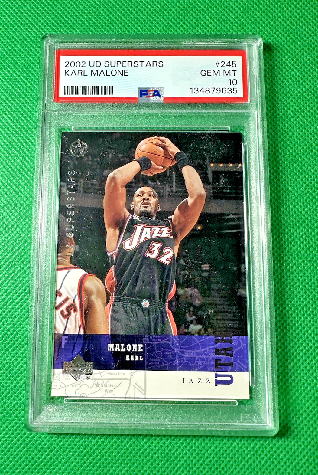 KARL MALONE PSA (10) Superstars Upper Deck 1/1 2002-03 HOF (RARE) ONLY 1 EXISTS view 21