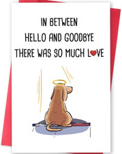 Pet Sympathy Card for Dogs  Loss of Dog Sympathy Gift  Pets Memorial Gifts for L