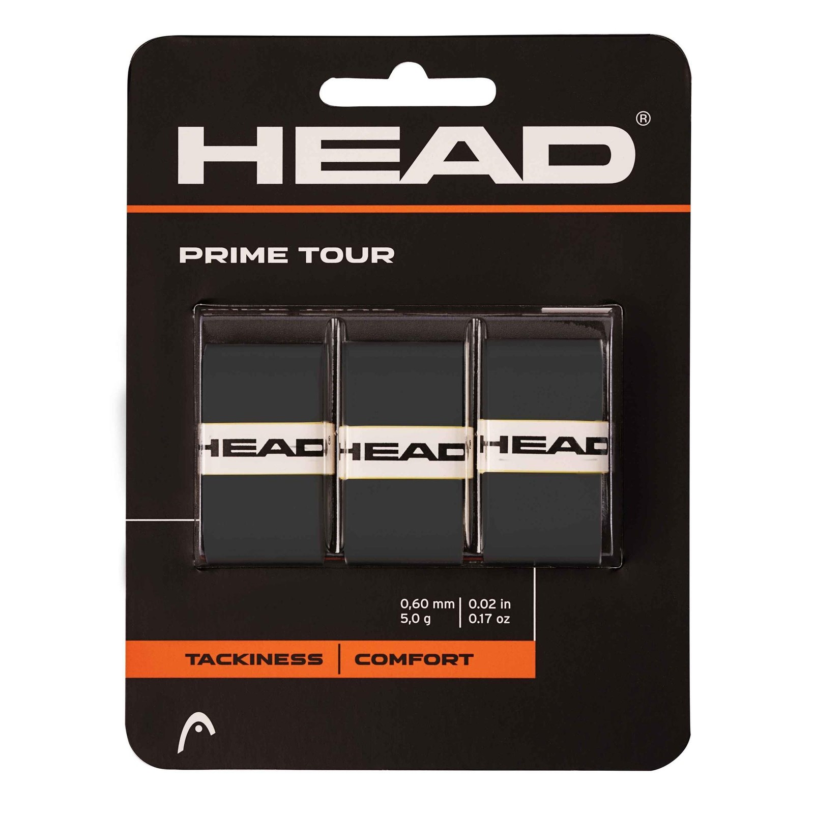Head Prime Tour 3 упаковки Overgrip Black Черный 2190₽