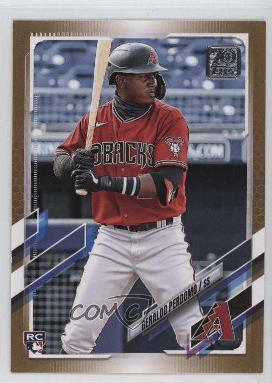 2021 Topps Update Gold 696/2021 Geraldo Perdomo #US268 m5w
