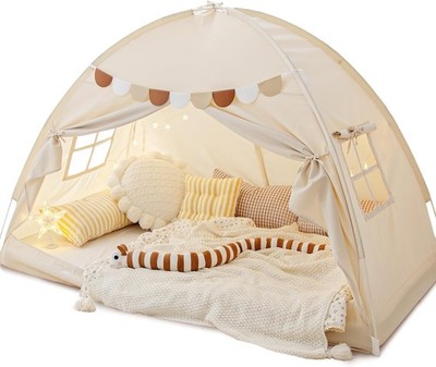 Twin Size Bed Canopy Bed Tents Dream Tent on Bed Privacy Space Blackout Sleeping