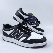 Men's Size 10 New Balance BB480 Casual Shoes White/Black BB480LBA 100