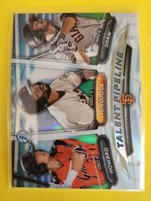 2018 Bowman Chrome Talent Pipeline Refractor #TPSFG Shaw/Hinojosa/Howard - SFG