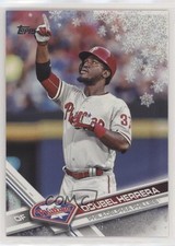 2017 Topps Holiday Wal-Mart Exclusive Metallic Snowflake Odubel Herrera 0wp8