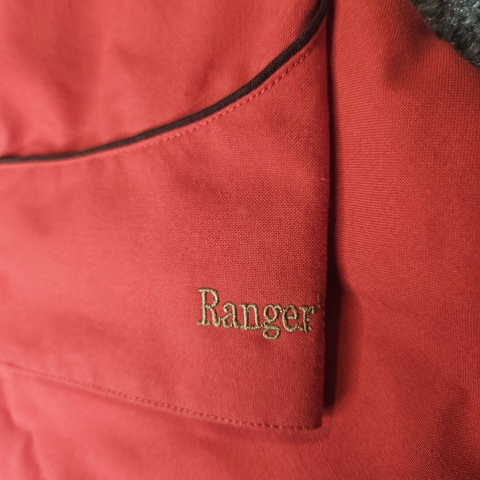 Rafael Amaya By Rangers Western Shirt Size XL Snap Front Embroidered Bulls Red - Image 3 of 4