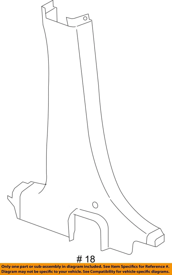 FITS 2006-2010 CHEVROLET HHR PANEL ASM C/PLR LWR TR *LT 15800812 - NEW OEM - Image 3 of 3