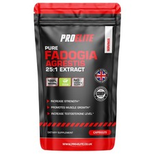 PROELITE Fadogia Agrestis Extract Capsules 12500mg 25:1 Vegan 100% Natural