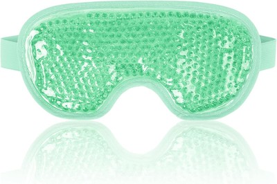 NEWGO Cooling Eye Mask for Puffy Eyes, Cold Ice Pack Green 