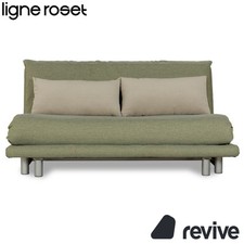 Ligne Roset Multy Stoff Dreisitzer Grün manuelle Funktion Schlafsofa Neubezug