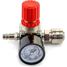 Druckregler Luftkompressor 1/4" Manometer Druckschaltventil 12Bar 175PSI
