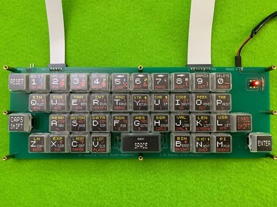 ZX Spectrum Harlequin Harlekin Tastatur Keyboard black w. Silent Tactil Switches