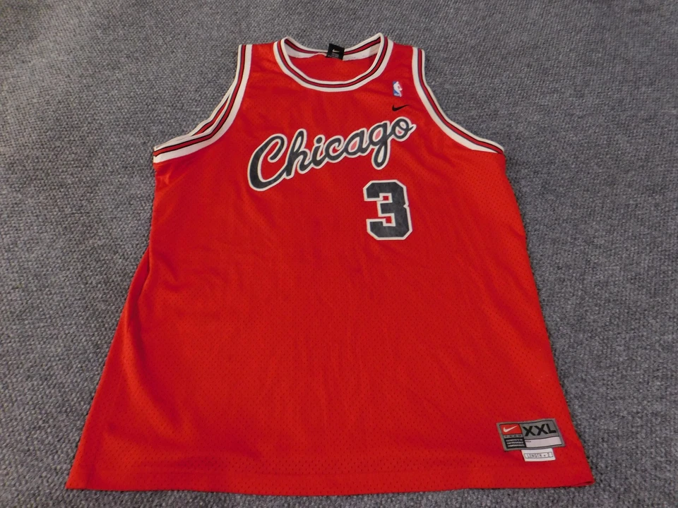 Camiseta de baloncesto de los Chicago Bulls para hombre 2XL roja de la NBA Nike Tyson Chandler retro Foto 3 de 4