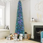 8 FT Fiber Optic Artificial Christmas Tree Slim Pencil Xmas Tree